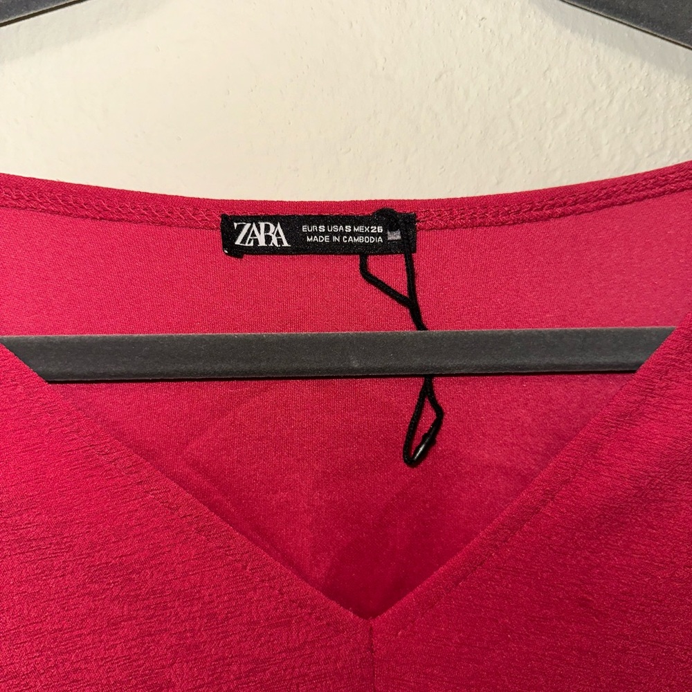 Zara pink longsleeve dress